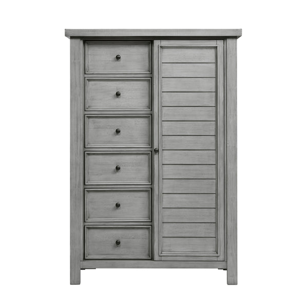 Logandale Antique Gray Wardrobe Chest
