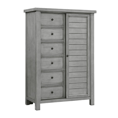 Logandale Antique Gray Wardrobe Chest from Homelegance - Luna Furniture