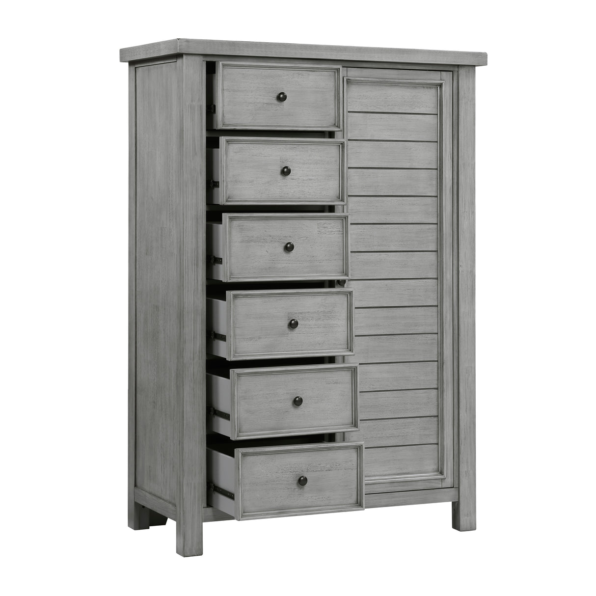 Logandale Antique Gray Wardrobe Chest from Homelegance - Luna Furniture