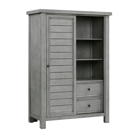 Logandale Antique Gray Wardrobe Chest from Homelegance - Luna Furniture