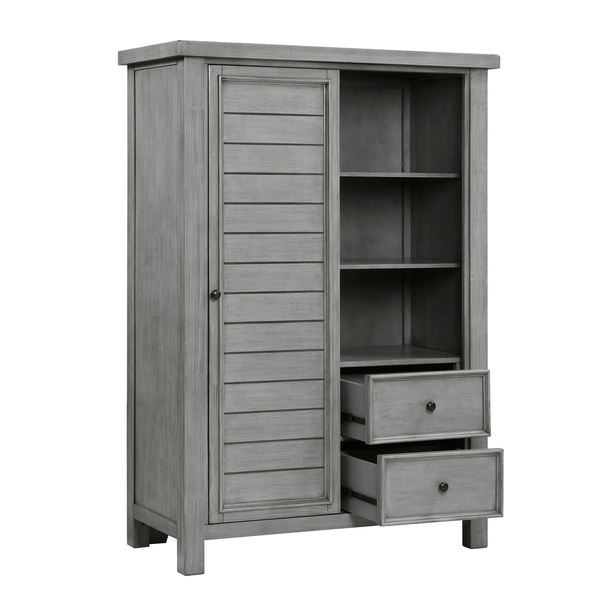 Logandale Antique Gray Wardrobe Chest from Homelegance - Luna Furniture