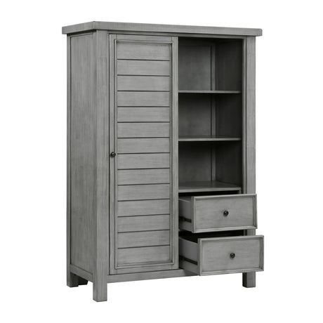 Logandale Antique Gray Wardrobe Chest from Homelegance - Luna Furniture