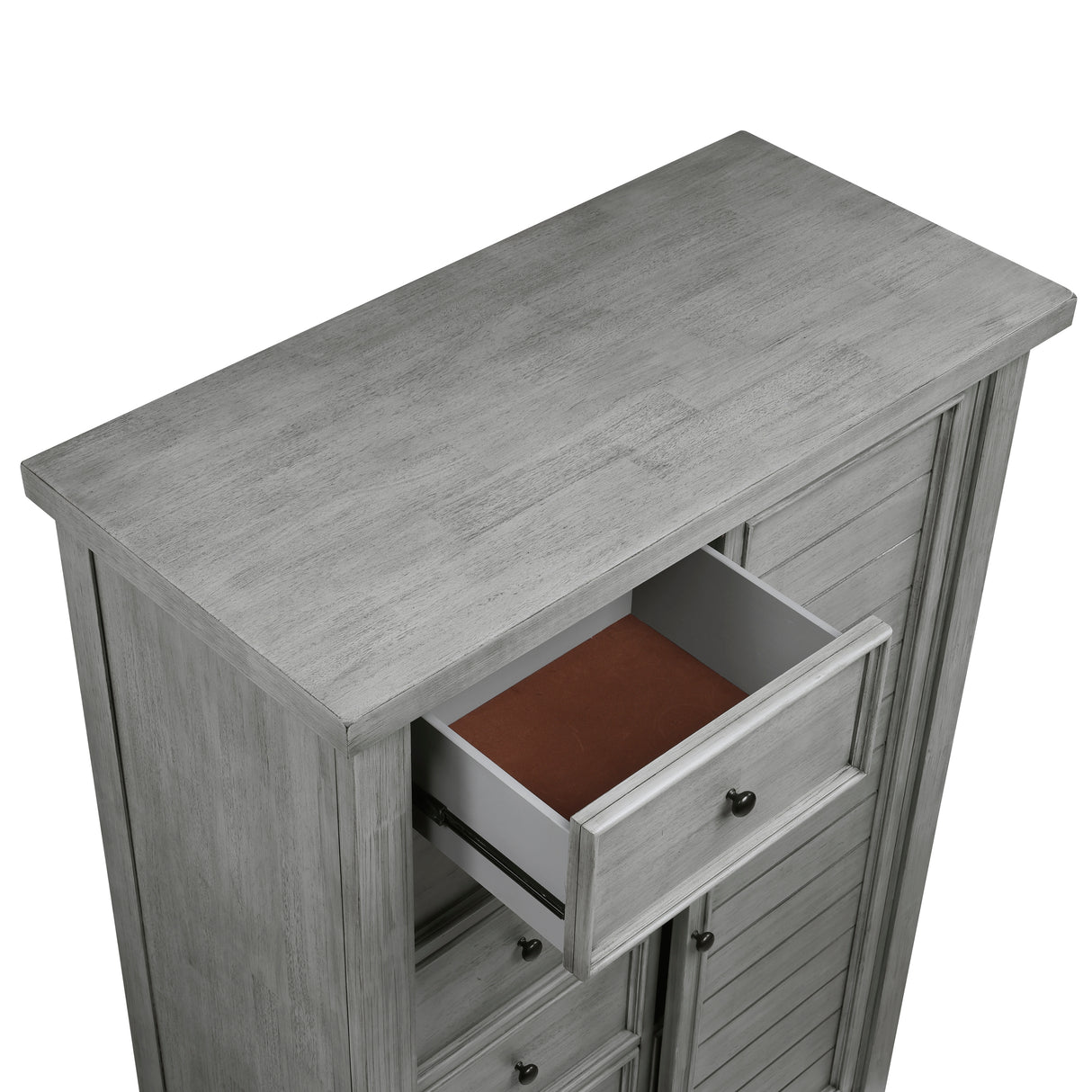 Logandale Antique Gray Wardrobe Chest from Homelegance - Luna Furniture