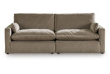Sophie Cocoa 2-Piece Sectional Loveseat from Ashley - Luna Furniture