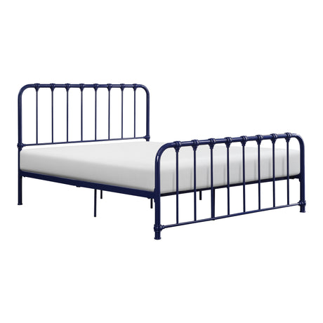 Bethany Blue Twin Metal Platform Bed from Homelegance - Luna Furniture