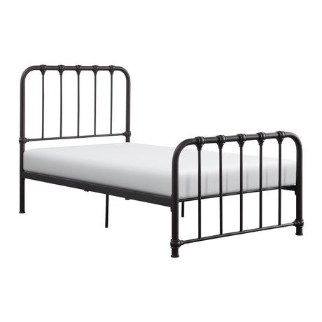 Bethany Dark Bronze Twin Metal Platform Bed from Homelegance - Luna Furniture