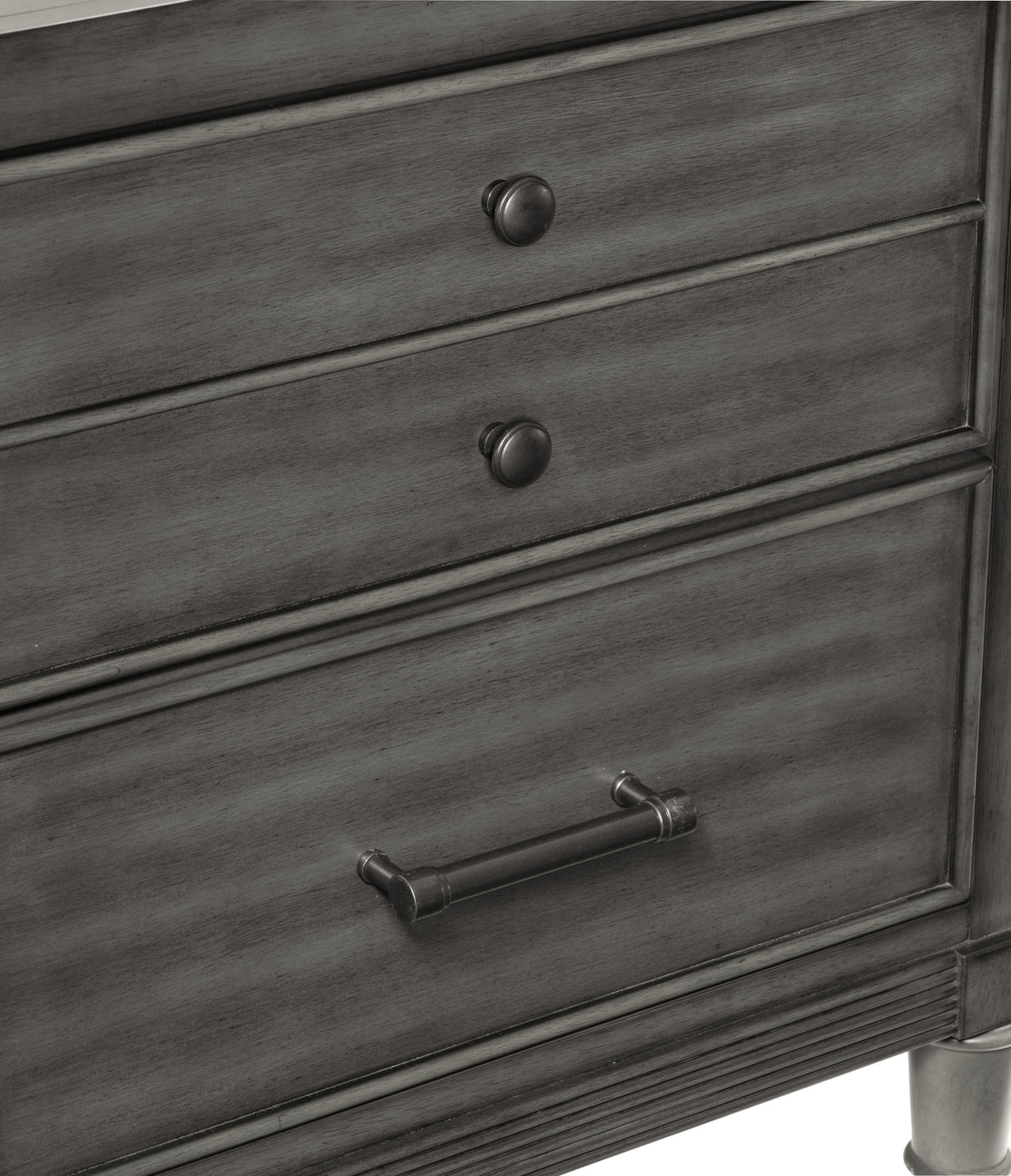 Wittenberry Gray 5-Piece Bedroom Set (Queen Bed, Nightstand, Dresser, Mirror, Chest) from Homelegance - Luna Furniture