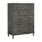 Wittenberry Gray 5-Piece Bedroom Set (Queen Bed, Nightstand, Dresser, Mirror, Chest) from Homelegance - Luna Furniture