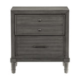 Wittenberry Gray 5-Piece Bedroom Set (Queen Bed, Nightstand, Dresser, Mirror, Chest) from Homelegance - Luna Furniture
