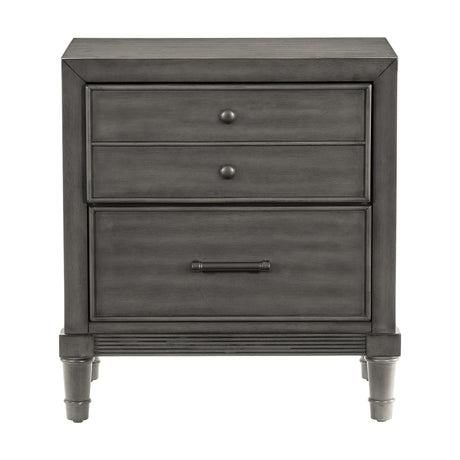 Wittenberry Gray 5-Piece Bedroom Set (Queen Bed, Nightstand, Dresser, Mirror, Chest) from Homelegance - Luna Furniture