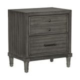 Wittenberry Gray 5-Piece Bedroom Set (Queen Bed, Nightstand, Dresser, Mirror, Chest) from Homelegance - Luna Furniture