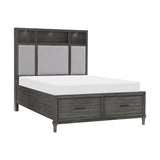 Wittenberry Gray Eastern King Platform Bed from Homelegance - Luna Furniture