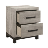 Zephyr Light Gray Bedroom Set (Queen Bed, Nightstand, Dresser, Mirror, Chest) from Homelegance - Luna Furniture