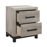 Zephyr Light Gray Twin Panel Bed from Homelegance - Luna Furniture