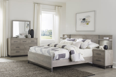 Zephyr Light Gray Twin Panel Bed from Homelegance - Luna Furniture