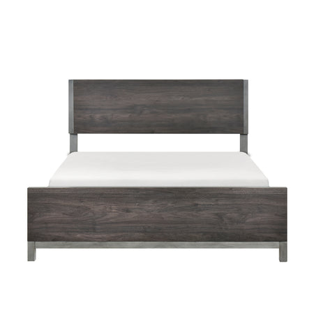 Zephyr Brownish Gray California King Panel Bed from Homelegance - Luna Furniture