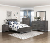 Zephyr Brownish Gray California King Panel Bed from Homelegance - Luna Furniture