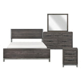 Zephyr Brownish Gray 4pc Set (QB+NS+DR+MR) from Homelegance - Luna Furniture