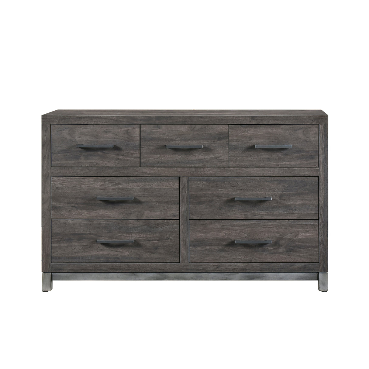 Zephyr Brownish Gray 4pc Set (QB+NS+DR+MR) from Homelegance - Luna Furniture