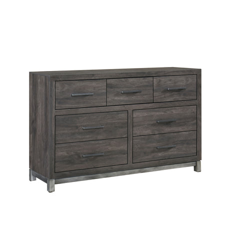 Zephyr Brownish Gray 5pc Set (QB+NS+DR+MR+CH) from Homelegance - Luna Furniture