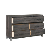 Zephyr Brownish Gray 5pc Set (QB+NS+DR+MR+CH) from Homelegance - Luna Furniture