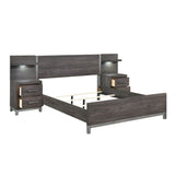 Zephyr Brownish Gray Wall Bedroom Set from Homelegance - Luna Furniture