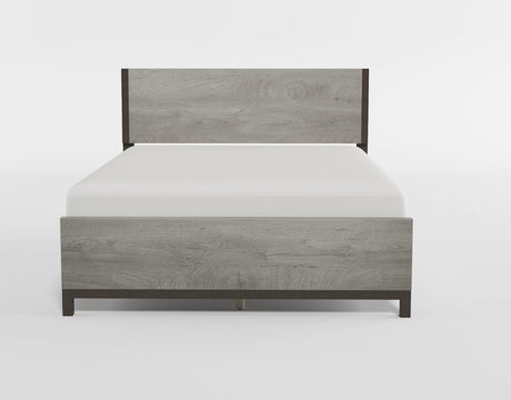 Zephyr Brownish Gray Full Panel Bed from Homelegance - Luna Furniture