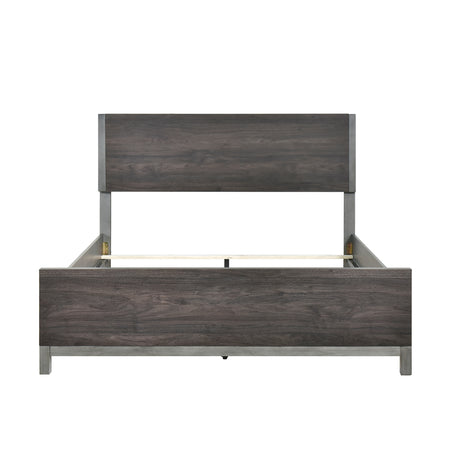 Zephyr Brownish Gray King Panel Bed from Homelegance - Luna Furniture