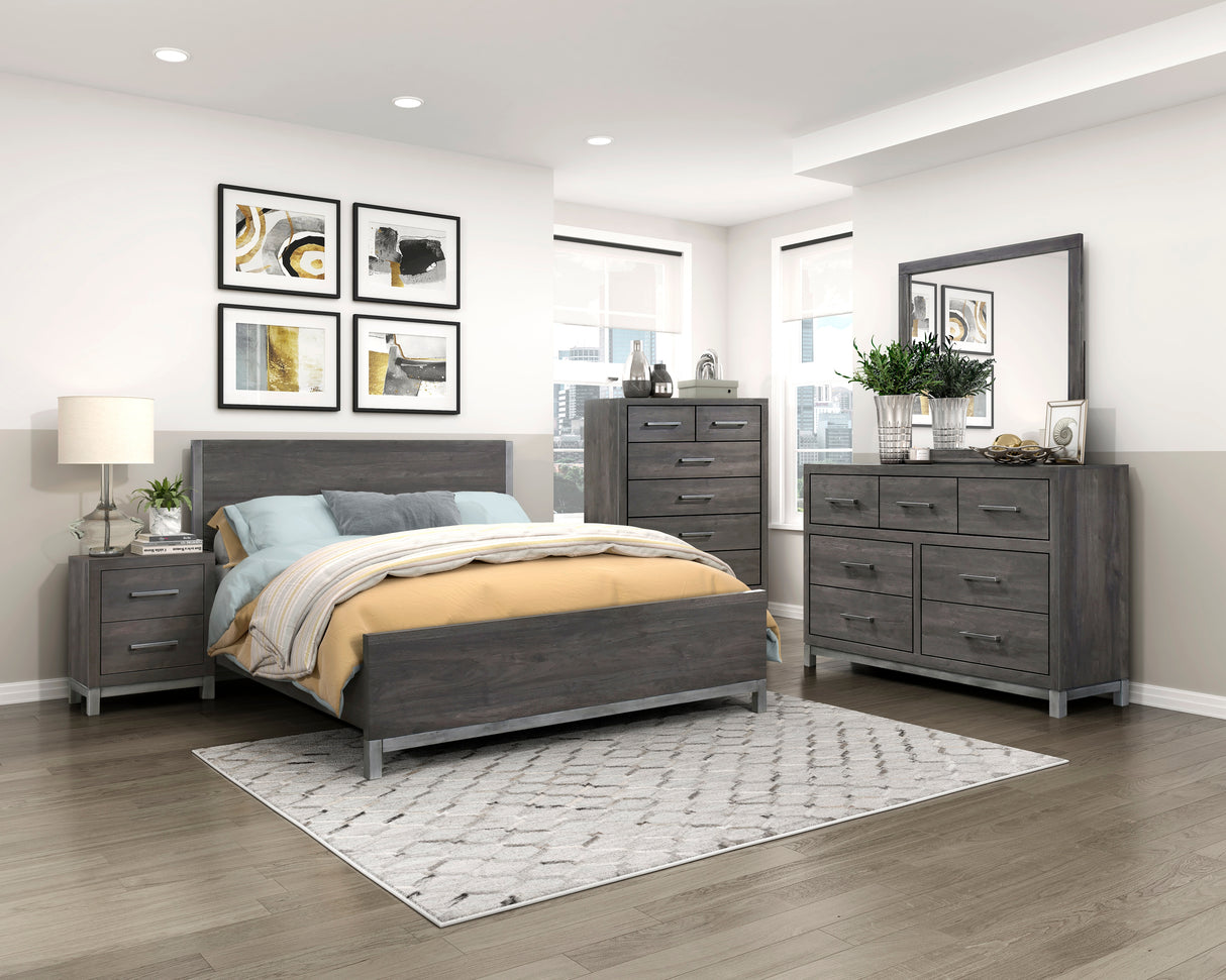 Zephyr Brownish Gray Eastern King Bed from Homelegance - Luna Furniture
