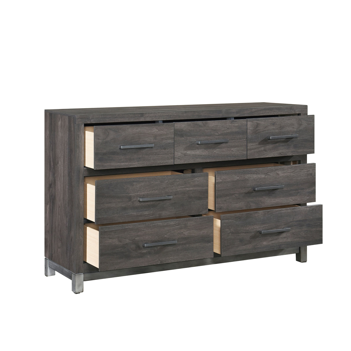 Zephyr Brownish Gray 4pc Set (TB+NS+DR+MR) from Homelegance - Luna Furniture