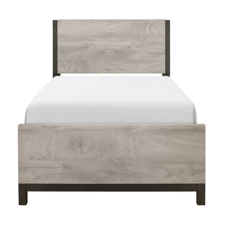 Zephyr Light Gray Twin Bed from Homelegance - Luna Furniture