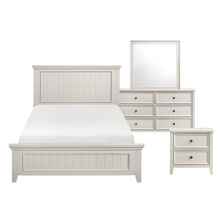 Donahue White 4pc Set (QB+NS+DR+MR) from Homelegance - Luna Furniture