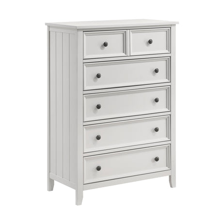 Donahue White 5pc Set (QB+NS+DR+MR+CH) from Homelegance - Luna Furniture