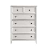 Donahue White 4pc Set (QB+NS+DR+MR) from Homelegance - Luna Furniture