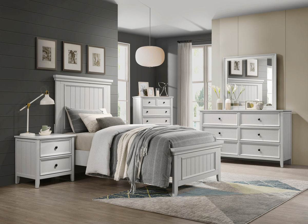 Donahue White 4pc Set (TB+NS+DR+MR) from Homelegance - Luna Furniture