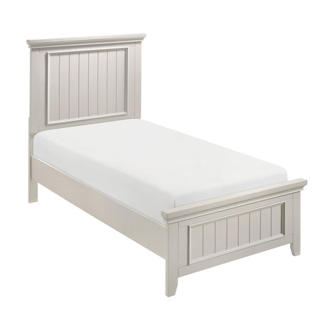 Donahue White Twin Panel Bed from Homelegance - Luna Furniture