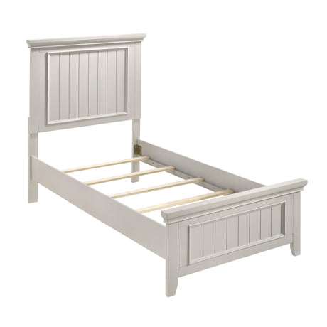 Donahue White Twin Panel Bed from Homelegance - Luna Furniture