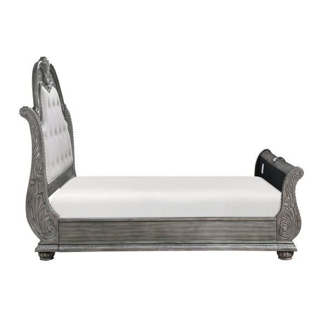 Bennington Gray 4pc Set (QB+NS+DR+MR) from Homelegance - Luna Furniture