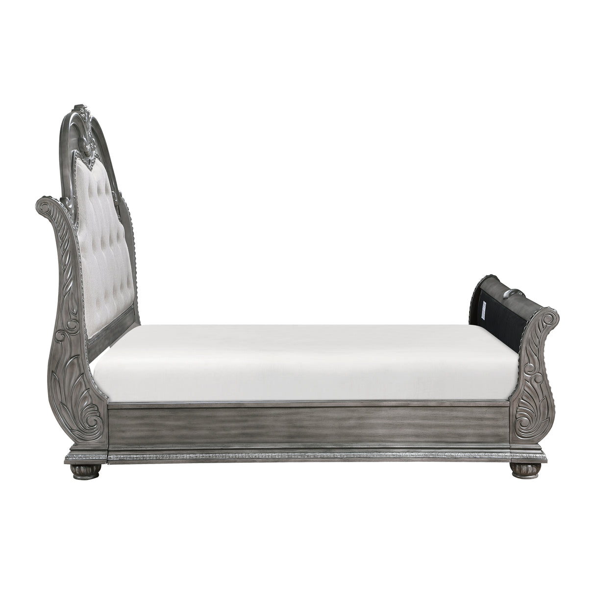 Bennington Gray Queen Sleigh Bed from Homelegance - Luna Furniture