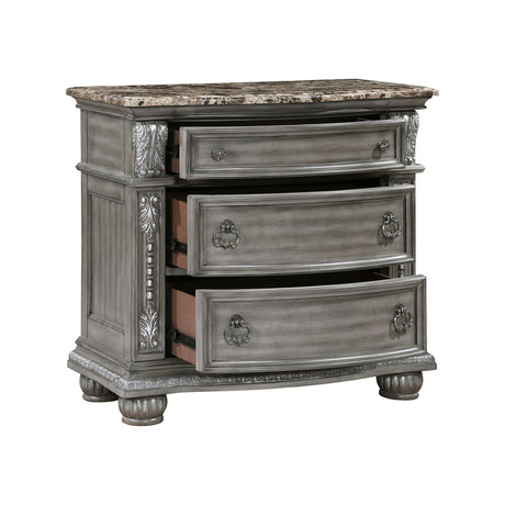 Bennington Gray 5pc Set (QB+NS+DR+MR+CH) from Homelegance - Luna Furniture