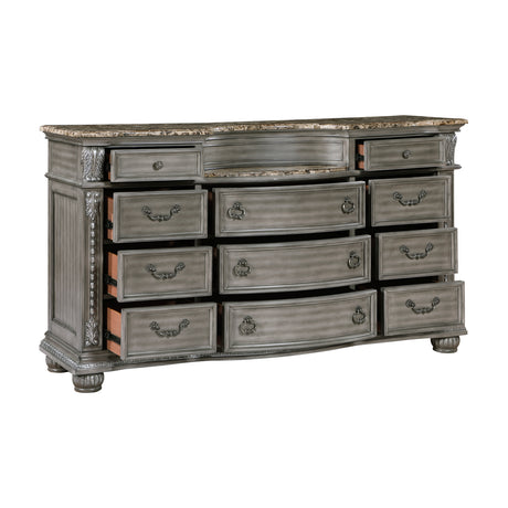 Bennington Gray 5pc Set (QB+NS+DR+MR+CH) from Homelegance - Luna Furniture