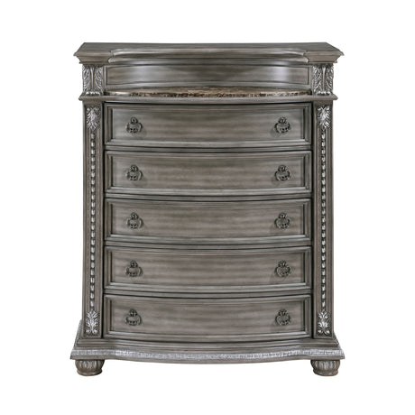 Bennington Gray 5pc Set (QB+NS+DR+MR+CH) from Homelegance - Luna Furniture