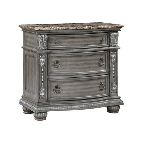 Bennington Gray 5pc Set (QB+NS+DR+MR+CH) from Homelegance - Luna Furniture