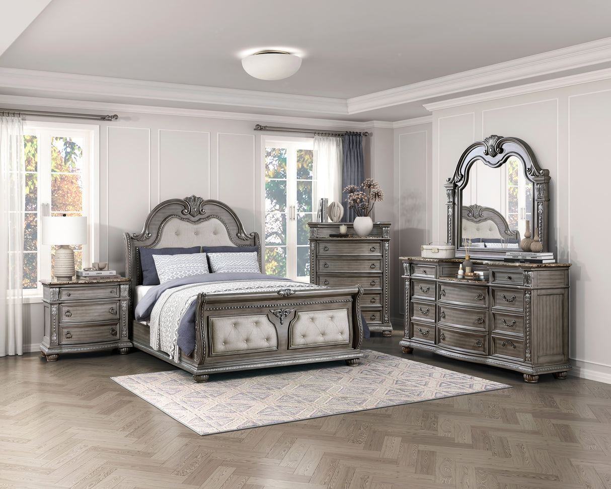 Bennington Gray California King Bed from Homelegance - Luna Furniture