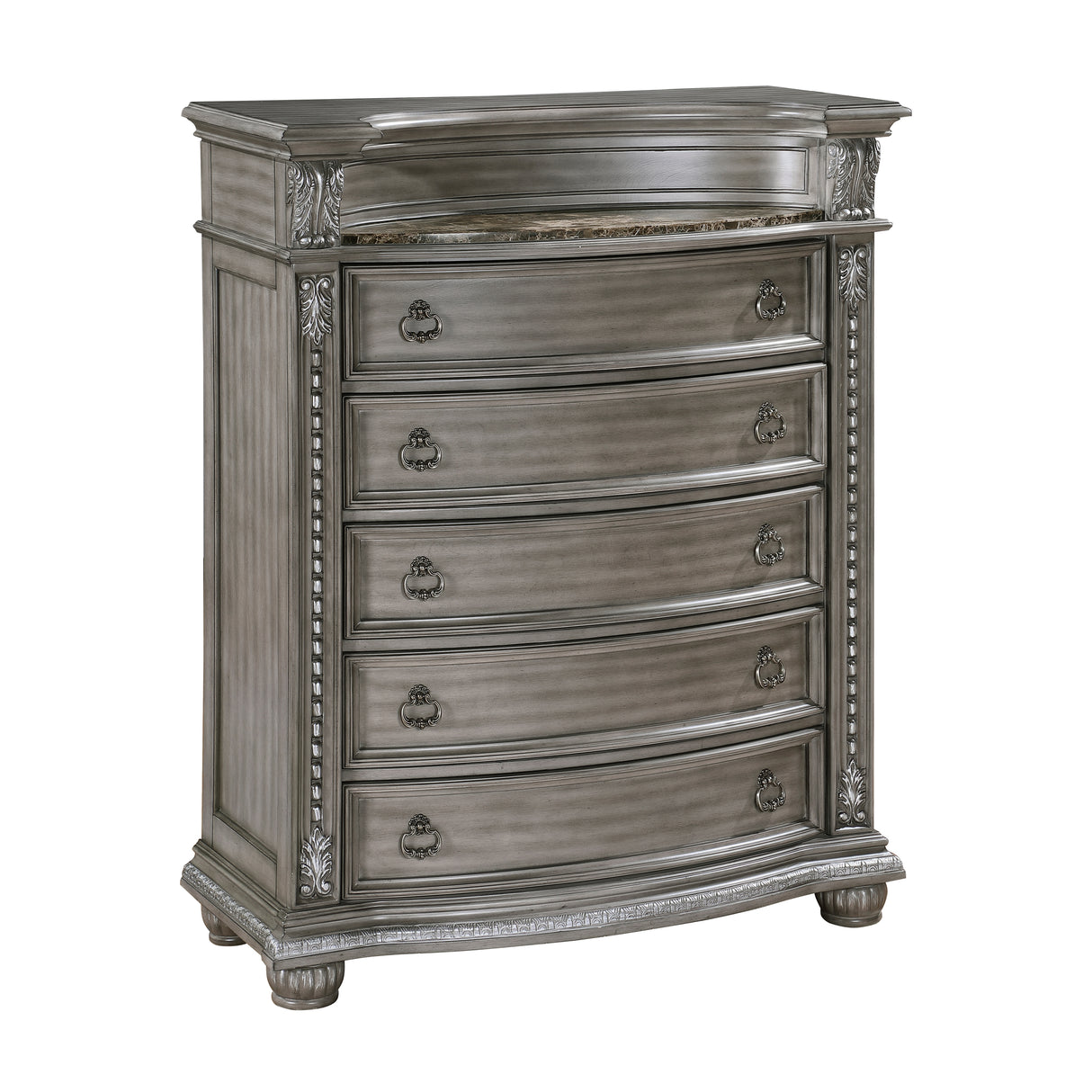 Bennington Gray 4pc Set (QB+NS+DR+MR) from Homelegance - Luna Furniture