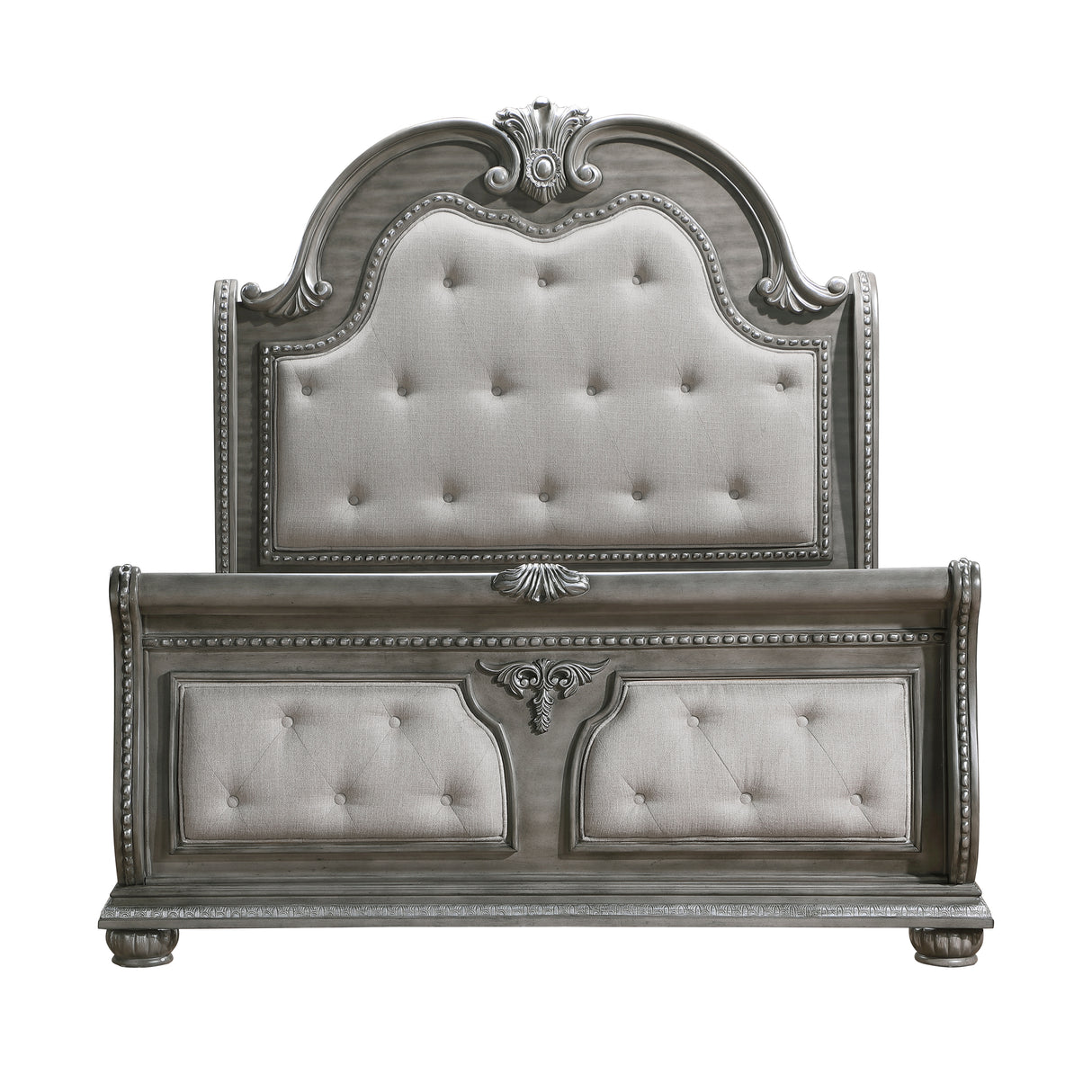 Bennington Gray Eastern King Bed from Homelegance - Luna Furniture