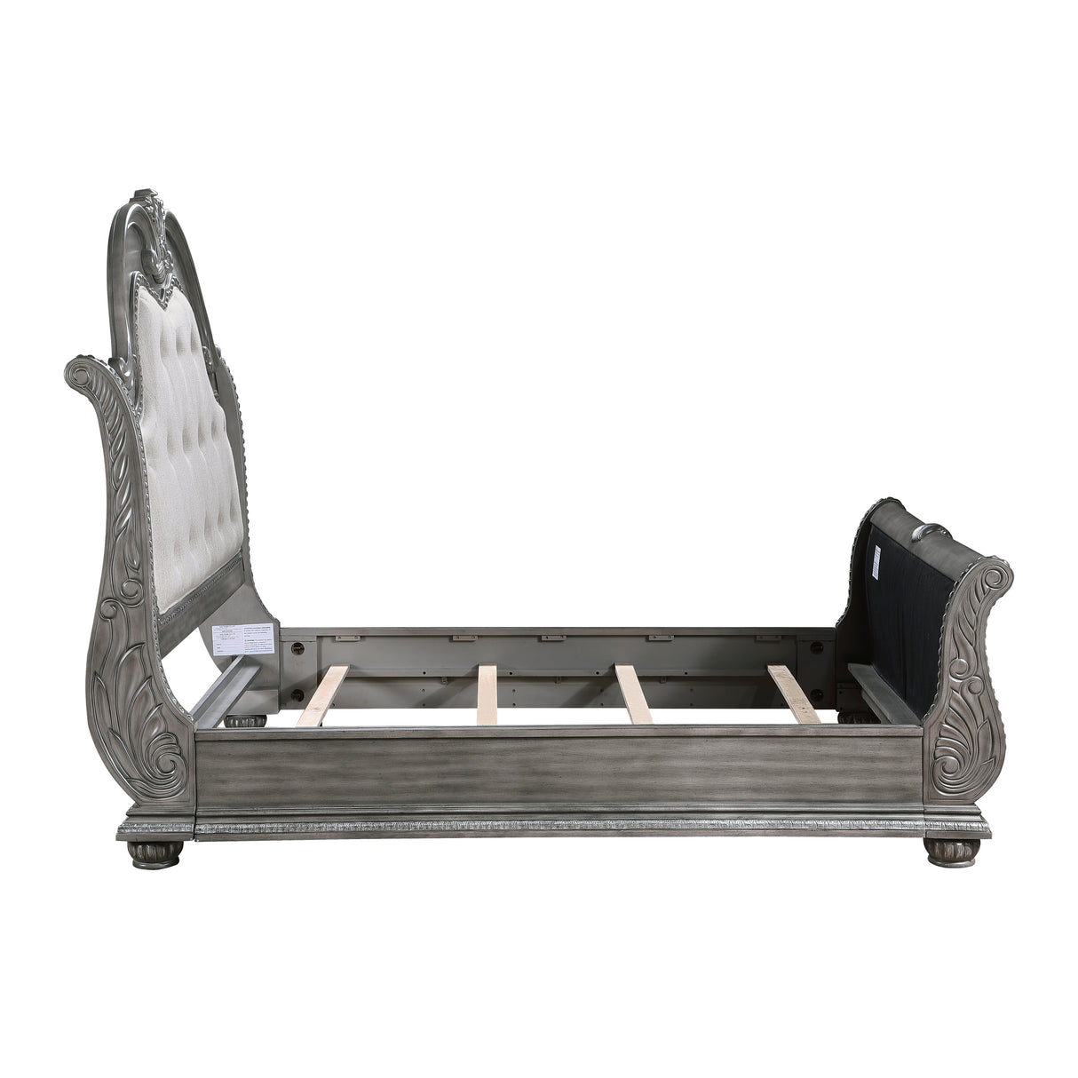 Bennington Gray King Sleigh Bed from Homelegance - Luna Furniture