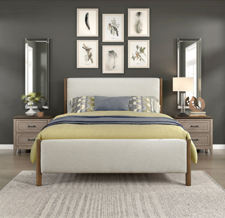 Bennington Gray King Sleigh Bed from Homelegance - Luna Furniture