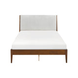 Jasper Light Gray/Chestnut Eastern King Platform Bed from Homelegance - Luna Furniture