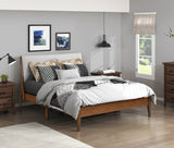 Jasper Light Gray/Chestnut Eastern King Platform Bed from Homelegance - Luna Furniture